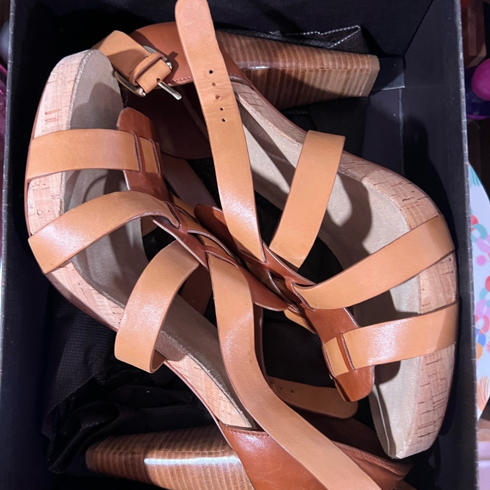Cole Haan Nike Air Jocelyn Stacked Heel Sandals - size 11 never worn